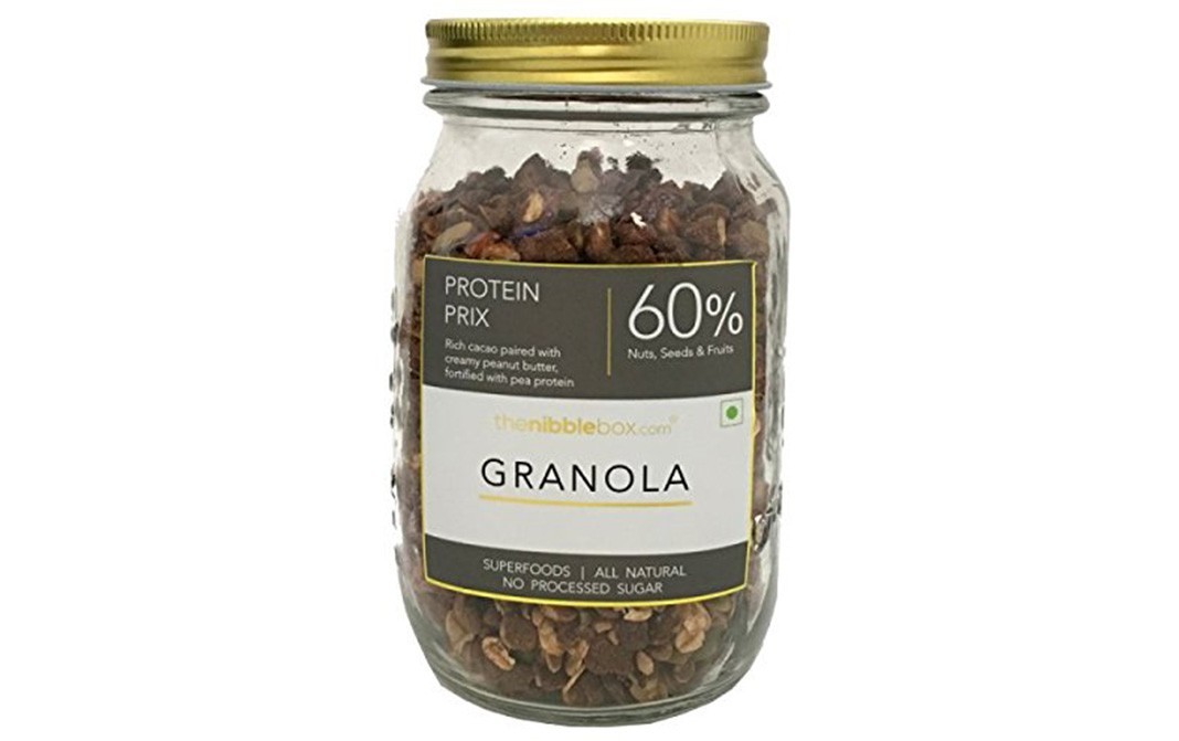 TheNibbleBox Protein Prix Granola    Glass Jar  500 grams